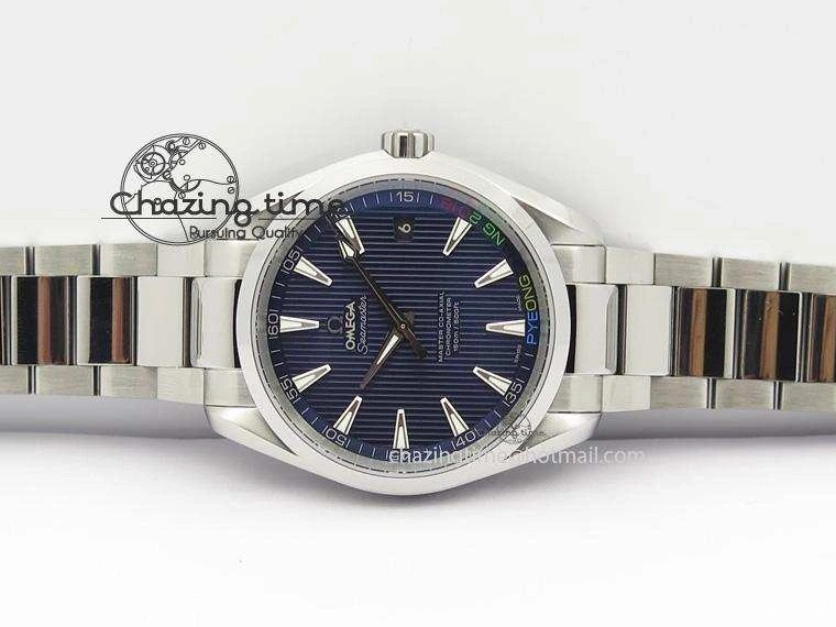 0310 Aqua Terra ‘PyeongChang 2018’ V6F Best Edition Blue Dial On SS Bracelet A UrbanChic 8251